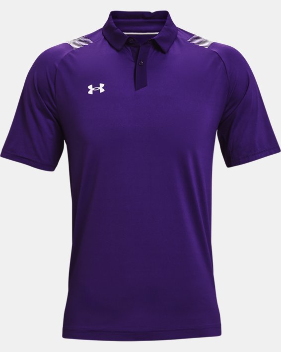 Men's UA Iso-Chill Polo, Purple, pdpMainDesktop image number 4